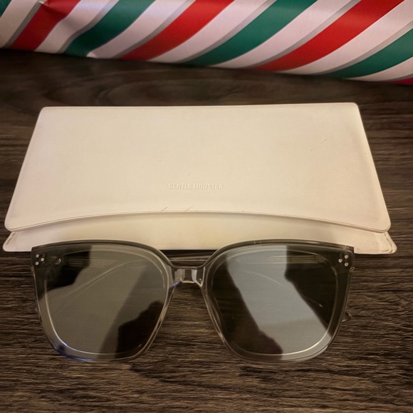 Gentle Monster Palette Transparent Gray/olive sunnies